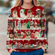 Tibetan Spaniel Dog Ugly Christmas Sweater, All Over Print Sweatshirt
