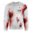 Blood Splatter Halloween Ugly Christmas Sweater, All Over Print
