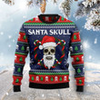 Santa Skull Ugly Christmas Sweater, All Over Print Sweatshirt