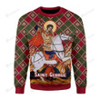Merry Christmas Gearhomies Saint George Ugly Christmas Sweater, All Over Print Sweatshirt