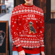 Rottweiler Ugly Christmas Sweater, All Over Print Sweatshirt