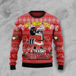 Raccoon We Wish You A Trashy Ugly Christmas Sweater, All Over Print Sweatshirt