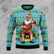 Hawaiian Christmas Santa Claus Ugly Christmas Sweater, All Over Print Sweatshirt