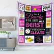 Softball I'm A Beauty In The Streets And A Beast In My Cleats Quilt Blanket
