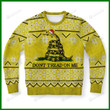 Tacky Don't Tread On Me Ugly Christmas Sweater