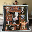 3d Cows Quilt Blanket