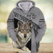 Czechoslovakian Wolfdog Dog Never Walk Alone 3D All Over Print Hoodie, Zip-Up Hoodie