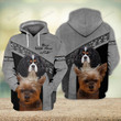 Yorkshire Terrier And Cavalier King Charles Dog Never Walk Alone 3D All Over Print Hoodie, Zip-Up Hoodie