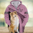 Collie Dog Never Walk Alone 3D All Over Print Hoodie, Zip-Up Hoodie