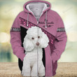 Apricot Poodle La Petite Canelle Dog Never Walk Alone 3D All Over Print Hoodie, Zip-Up Hoodie