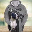 American Staffordshire Terrier Dog Never Walk Alone 3D All Over Print Hoodie, Zip-Up Hoodie
