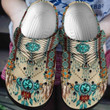 Native American Crocs Crocband Clogs, Gift For Lover Native American Crocs Comfy Footwear