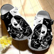 Halloween Horror Limited Edition Crocs Crocband Clogs, Gift For Lover Halloween Horror Crocs Comfy Footwear