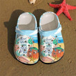 Beach Crocs Crocband Clog, Gift For Lover Beach Crocs Comfy Footwear
