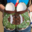 Personalized Football Crocs Crocband Clogs, Gift For Lover Football Crocs Comfy Footwear