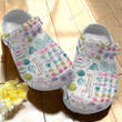 Crochet Crocs Crocband Clogs, Gift For Lover Crochet Crocs Comfy Footwear
