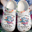 Ballet Shark Crocs Crocband Clogs, Gift For Lover Ballet Shark Crocs Comfy Footwear