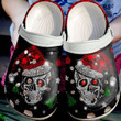 Skull Shiny Christmas Crocs Clog Shoes Crocs Crocband, Unisex Fashion Style For Women And Men