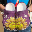 Softball Personalized Sunflower Crocs Clog, Unisex Fashion Style For Women And Men