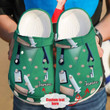 Personalized Nurse Pride Crocs Crocband Clogs, Gift For Lover Nurse Pride Crocs Comfy Footwear