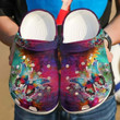 Colorful Butterfly Flower Crocs Crocband Clogs, Gift For Lover Colorful Butterfly Flower Crocs Comfy Footwear