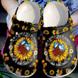 Hippie Sunflower Crocs Clog, Unisex Fashion Style For Women And Men
