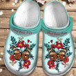 Red Flower And Butterfly Outdoor Crocs Crocband Clogs, Gift For Lover Red Flower And Butterfly Outdoor Crocs Comfy Footwear