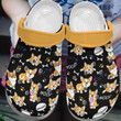 Cute Corgi Crocs Crocband Clogs, Gift For Lover Cute Corgi Crocs Comfy Footwear