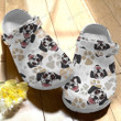 Dog Dalmatian Crocs Crocband Clogs, Gift For Lover Dog Dalmatian Crocs Comfy Footwear