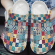 Quilt Crocs Crocband Clogs, Gift For Lover Quilt Crocs Comfy Footwear