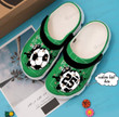Soccer Eat Sleep Play Crocs Crocband Clogs, Gift For Lover Soccer Crocs Comfy Footwear