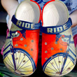Cycling For Life Crocs Crocband Clogs, Gift For Lover Cycling Crocs Comfy Footwear
