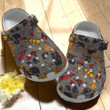 Firefighter Color Series Crocs Crocband Clogs, Gift For Lover Firefighter Crocs Comfy Footwear