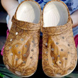 Horse Leather Crocs Crocband Clog, Gift For Lover Horse Leather Crocs Comfy Footwear