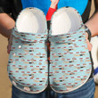 Swimming Girl Crocs Crocband Clogs, Gift For Lover Swimming Girl Crocs Comfy Footwear