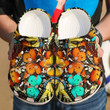 Butterfly Monarch Crocs Crocband Clogs, Gift For Lover Butterfly Monarch Crocs Comfy Footwear