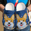 Corgi Dog Animal Crocs Crocband Clogs, Gift For Lover Corgi Dog Crocs Comfy Footwear