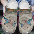 Hummingbird Crocs Crocband Clogs, Gift For Lover Hummingbird Crocs Comfy Footwear