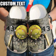Softball Dusty Crocs Crocband Clogs, Gift For Lover Softball Crocs Comfy Footwear