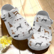 Greyhound Crocs Crocband Clogs, Gift For Lover Greyhound Crocs Comfy Footwear