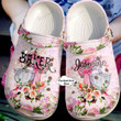 Personalized Flower Baking Crocs Crocband Clogs, Gift For Lover Baking Crocs Comfy Footwear