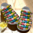 Crochet And Kitting Crocs Crocband Clogs, Gift For Lover Crochet And Kitting Crocs Comfy Footwear