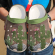 Succulent String Crocs Crocband Clogs, Gift For Lover Succulent Crocs Comfy Footwear