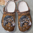 Horse Beauty Crocs Crocband Clogs, Gift For Lover Horse Beauty Crocs Comfy Footwear