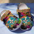 Hippie Trippy Hippie Bus Crocs Crocband Clog, Gift For Lover Hippie Trippy Hippie Bus Crocs Comfy Footwear