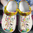 The Painting I Love Art Crocs Crocband Clogs, Gift For Lover The Painting Crocs Comfy Footwear