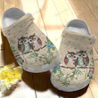 A Cute Owl Couple Crocs Crocband Clogs, Gift For Lover A Cute Owl Couple Crocs Comfy Footwear