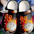 Golf Fire Crocs Crocband Clogs, Gift For Lover Golf Fire Crocs Comfy Footwear