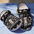 Coffee Just A Girl Crocs Crocband Clogs, Gift For Lover Coffee Crocs Comfy Footwear