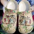 Owls Crocs Crocband Clogs, Gift For Lover Owls Crocs Comfy Footwear
